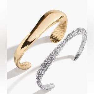 New Baublebar Wave Cuff Bracelet Set